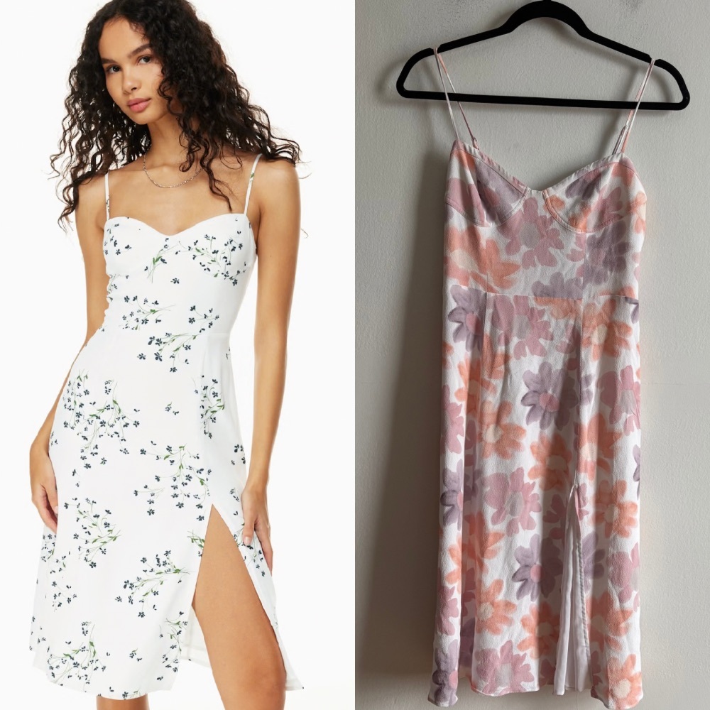 Aritzia Sunday Best Sz S Viola Floral Cottagecore Feminine Mid Dress
